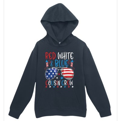 Red White And Blue Cousin Crew 4th Of July American Flag Urban Pullover Hoodie