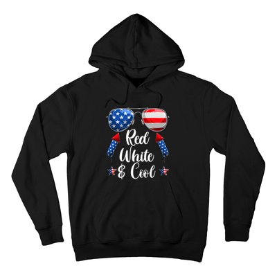 Red White And Blue American Flag Hoodie