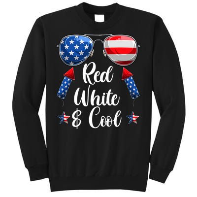 Red White And Blue American Flag Sweatshirt