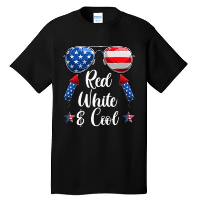 Red White And Blue American Flag Tall T-Shirt