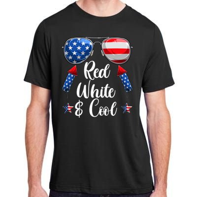 Red White And Blue American Flag Adult ChromaSoft Performance T-Shirt