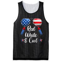 Red White And Blue American Flag Mesh Reversible Basketball Jersey Tank