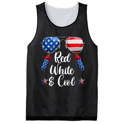 Red White And Blue American Flag Mesh Reversible Basketball Jersey Tank