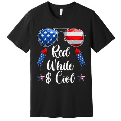 Red White And Blue American Flag Premium T-Shirt