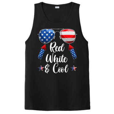 Red White And Blue American Flag PosiCharge Competitor Tank