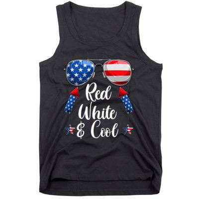 Red White And Blue American Flag Tank Top