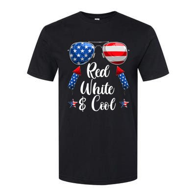 Red White And Blue American Flag Softstyle CVC T-Shirt