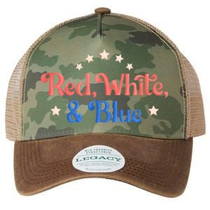 Red White And Blue 4th Of July Holiday Legacy Tie Dye Trucker Hat