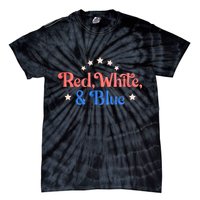 Red White And Blue 4th Of July Holiday Tie-Dye T-Shirt