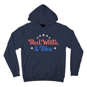 Red White And Blue 4th Of July Holiday Tall Hoodie