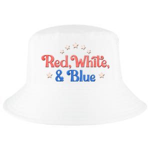 Red White And Blue 4th Of July Holiday Cool Comfort Performance Bucket Hat