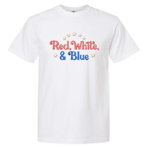 Red White And Blue 4th Of July Holiday Garment-Dyed Heavyweight T-Shirt