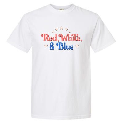 Red White And Blue 4th Of July Holiday Garment-Dyed Heavyweight T-Shirt