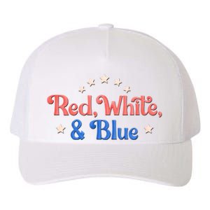 Red White And Blue 4th Of July Holiday Yupoong Adult 5-Panel Trucker Hat