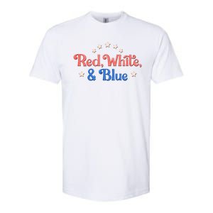 Red White And Blue 4th Of July Holiday Softstyle CVC T-Shirt