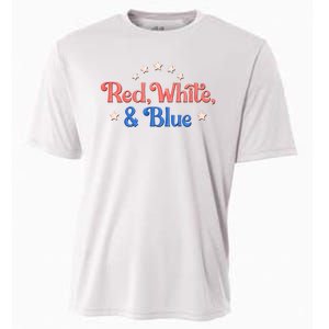 Red White And Blue 4th Of July Holiday Cooling Performance Crew T-Shirt