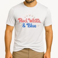 Red White And Blue 4th Of July Holiday Cooling Performance Crew T-Shirt