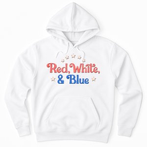 Red White And Blue 4th Of July Holiday Hoodie