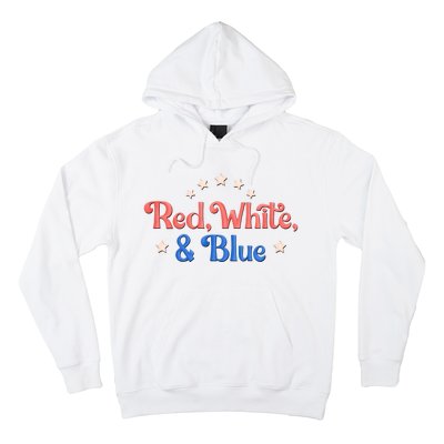 Red White And Blue 4th Of July Holiday Hoodie