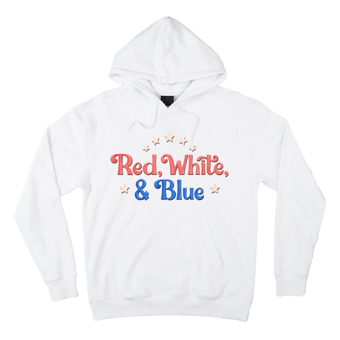 Red White And Blue 4th Of July Holiday Hoodie