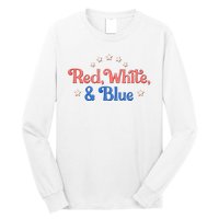 Red White And Blue 4th Of July Holiday Long Sleeve Shirt