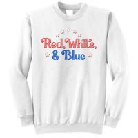 Red White And Blue 4th Of July Holiday Sweatshirt