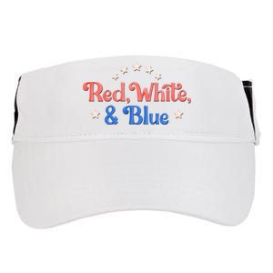 Red White And Blue 4th Of July Holiday Adult Drive Performance Visor