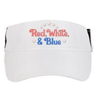 Red White And Blue 4th Of July Holiday Adult Drive Performance Visor