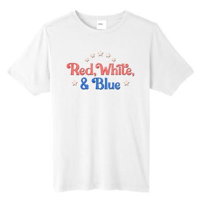 Red White And Blue 4th Of July Holiday Tall Fusion ChromaSoft Performance T-Shirt