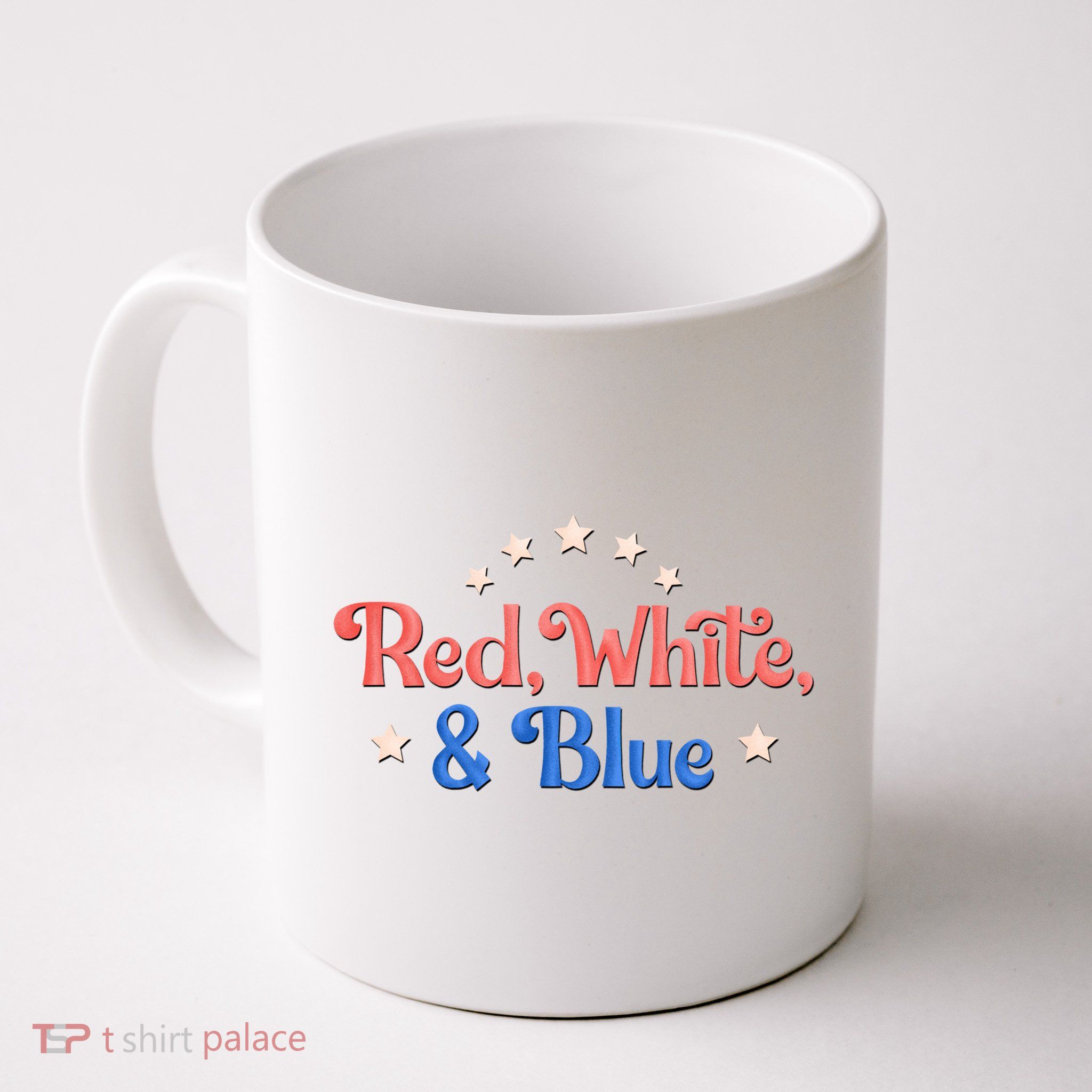 Red White And Blue 4th Of July Holiday Mug