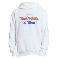 Red White And Blue 4th Of July Holiday Urban Pullover Hoodie