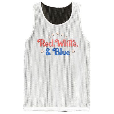 Red White And Blue 4th Of July Holiday Mesh Reversible Basketball Jersey Tank