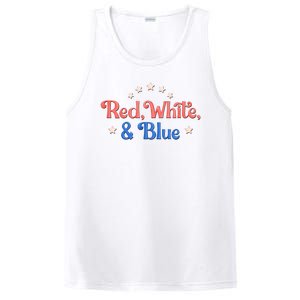 Red White And Blue 4th Of July Holiday PosiCharge Competitor Tank