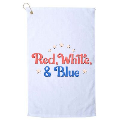 Red White And Blue 4th Of July Holiday Golf Towel