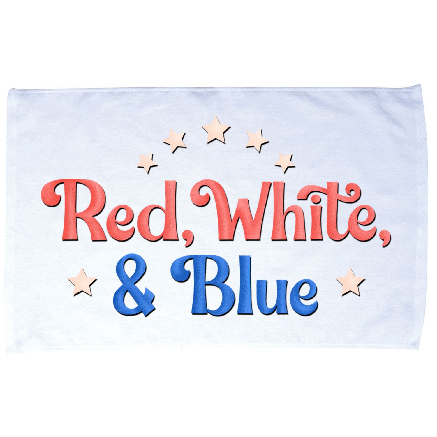 Red White And Blue 4th Of July Holiday Microfiber Hand Towel
