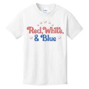 Red White And Blue 4th Of July Holiday Kids T-Shirt