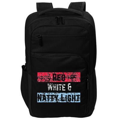 Red White And Natty Light 4th of July Impact Tech Backpack