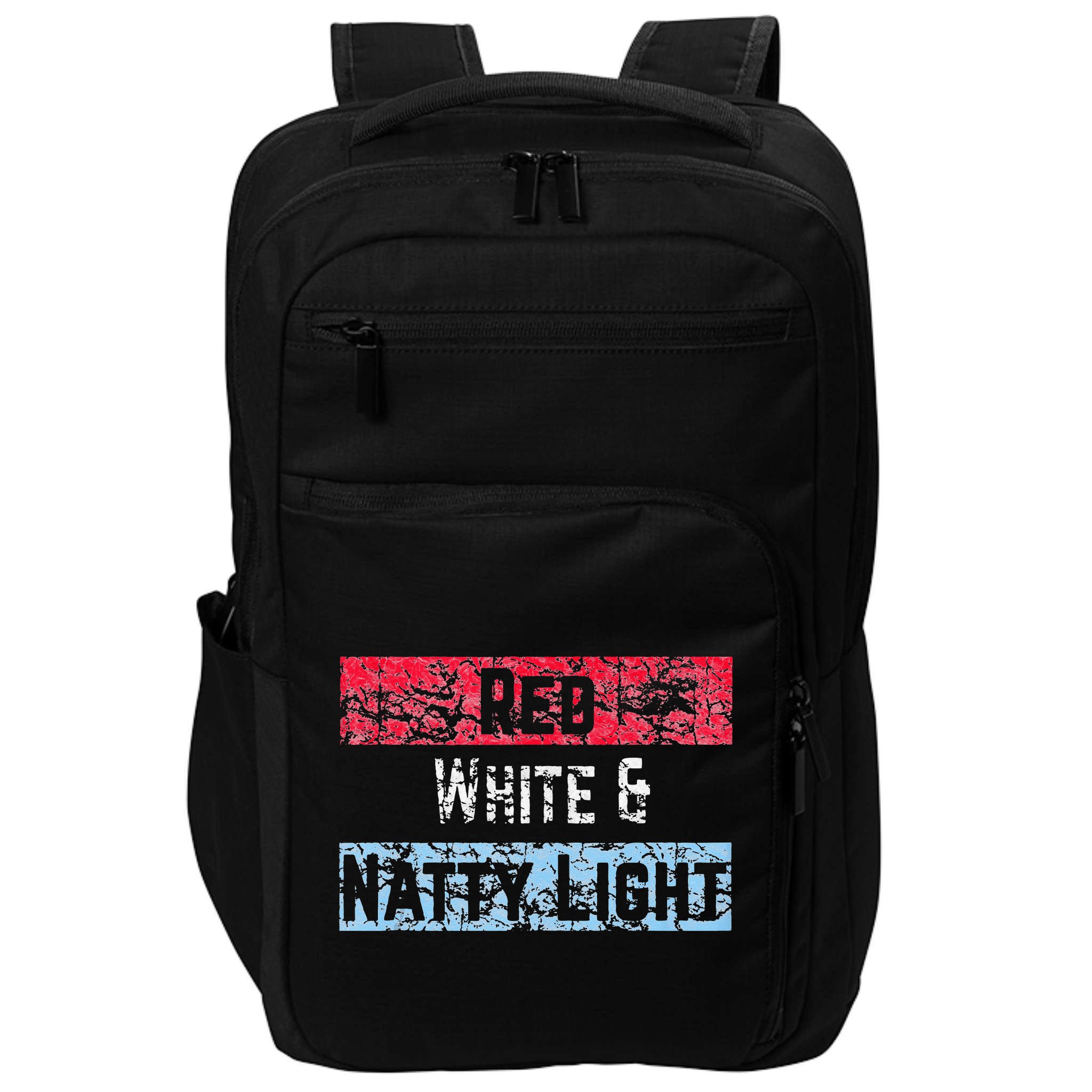 Red White And Natty Light 4th of July Impact Tech Backpack
