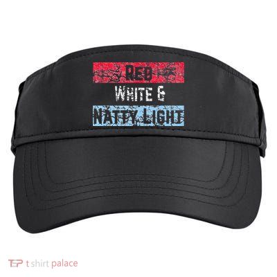 Red White And Natty Light 4th of July Adult Drive Performance Visor