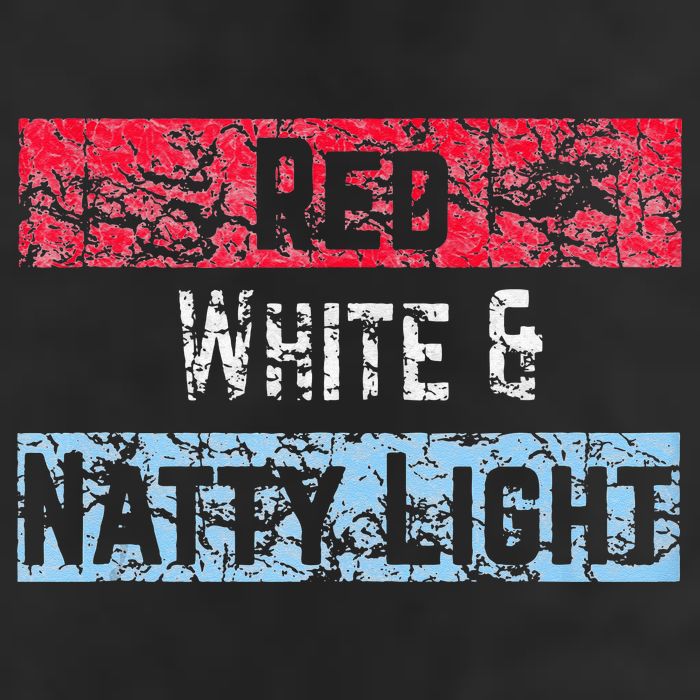 Red White And Natty Light 4th of July Adult Drive Performance Visor