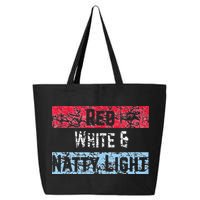 Red White And Natty Light 4th of July 25L Jumbo Tote