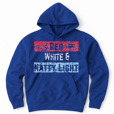 Red White And Natty Light 4th of July Hoodie