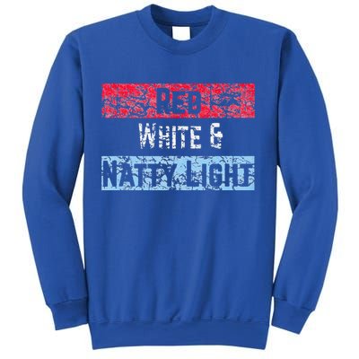 Red White And Natty Light 4th of July Sweatshirt
