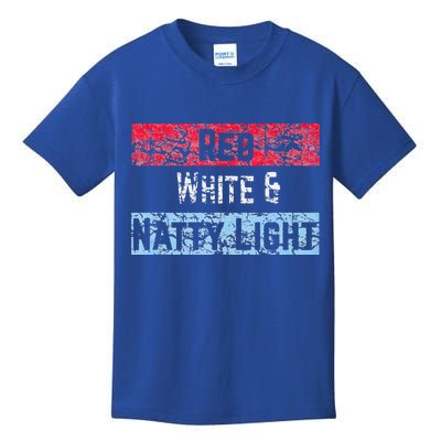Red White And Natty Light 4th of July Kids T-Shirt