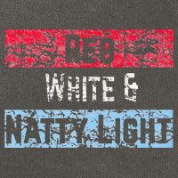 Red White And Natty Light 4th of July Cotton Canvas Backpack