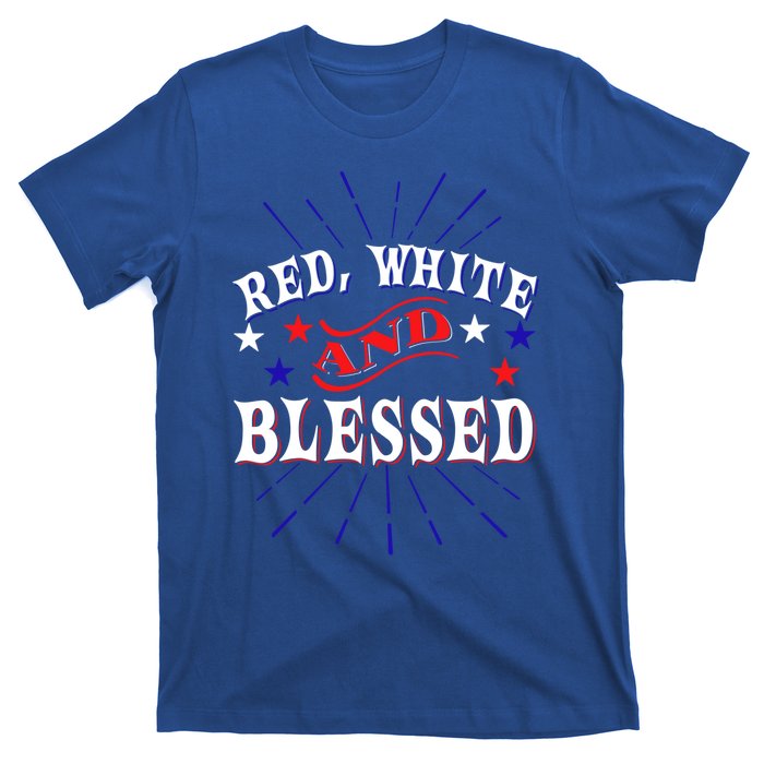 Red White And Blessed Gift T-Shirt