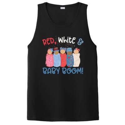 Red White And Baby Boom Happy 4th Of July Nicu Nurse Lover PosiCharge Competitor Tank