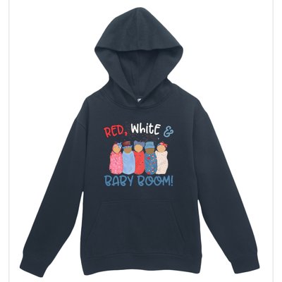 Red White And Baby Boom Happy 4th Of July Nicu Nurse Lover Urban Pullover Hoodie