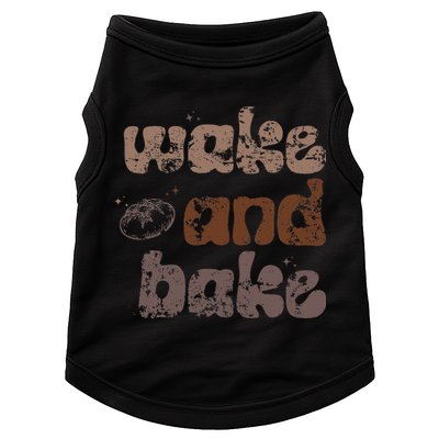 Retro Wake And Bake Funny Sourdough Starter Bread Baking Doggie Tank