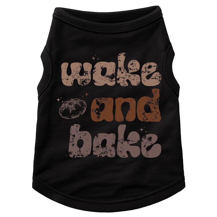 Retro Wake And Bake Funny Sourdough Starter Bread Baking Doggie Tank